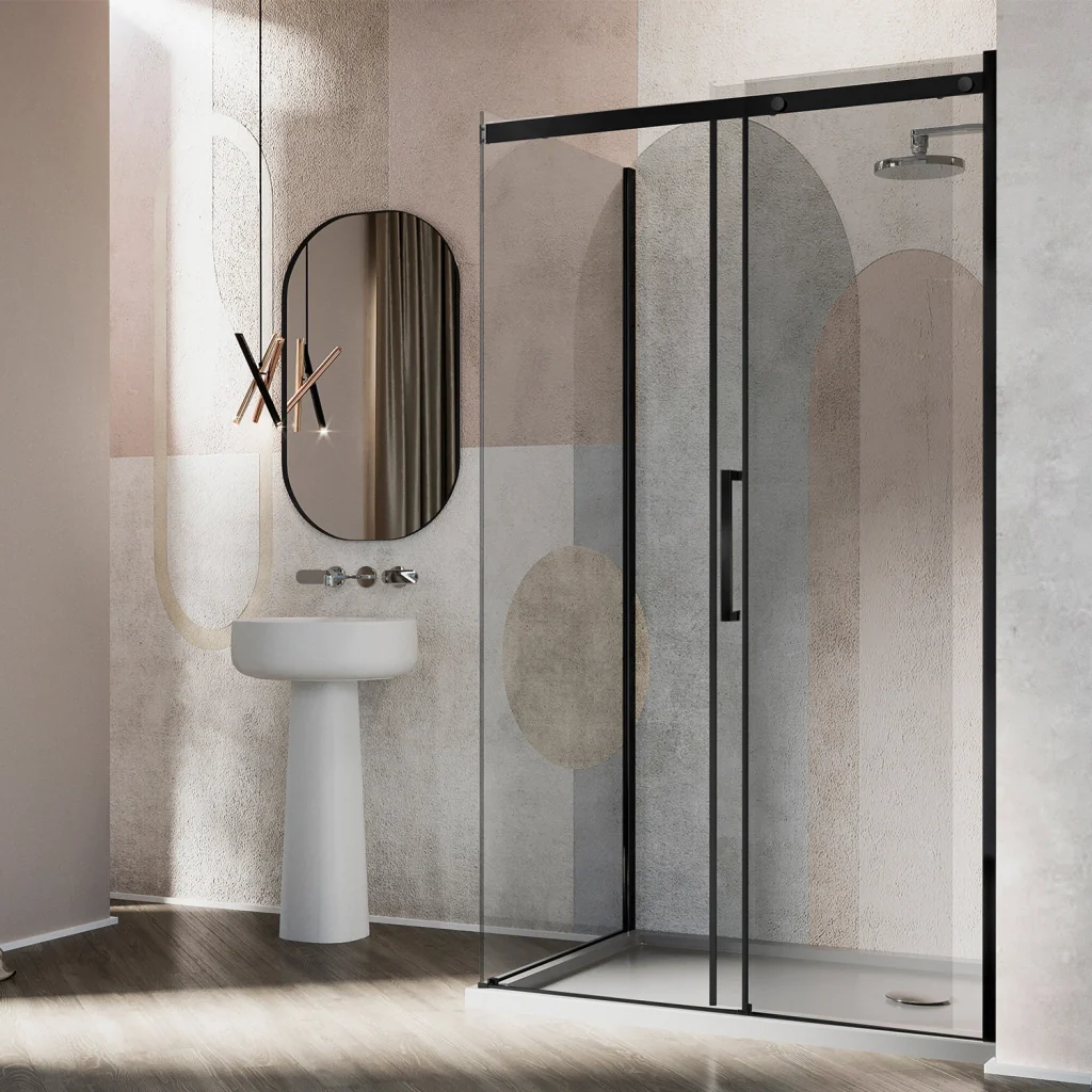 Box Doccia 80x140 CM 198 CM Vetro Trasparente 8 MM Versione Destra con EasyClean mod. Prime Bla Duo 1 Anta - Image 3