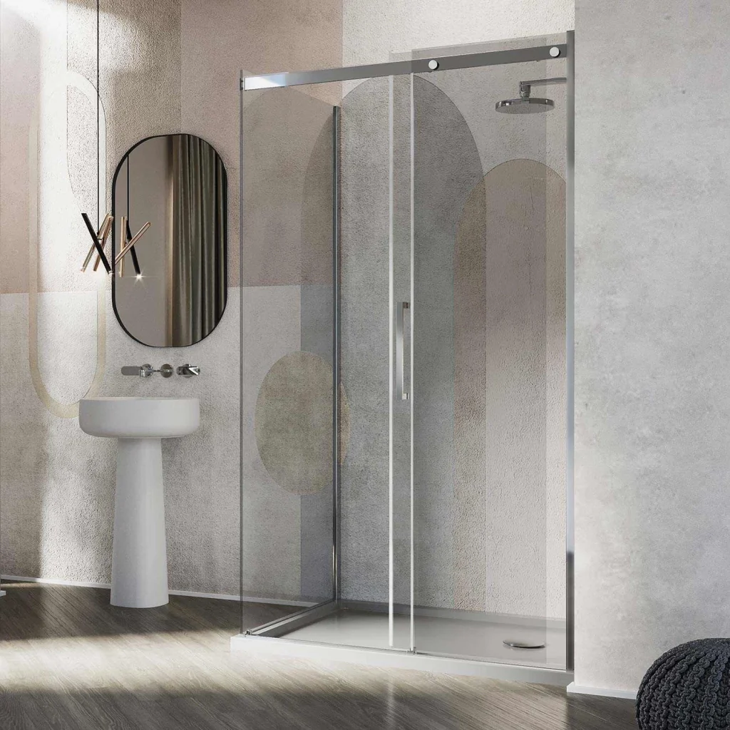 Box Doccia 80x140CM H200 Vetro Trasparente 8mm Versione Destra con EasyClean mod. Prime Duo 1 Anta - Image 4