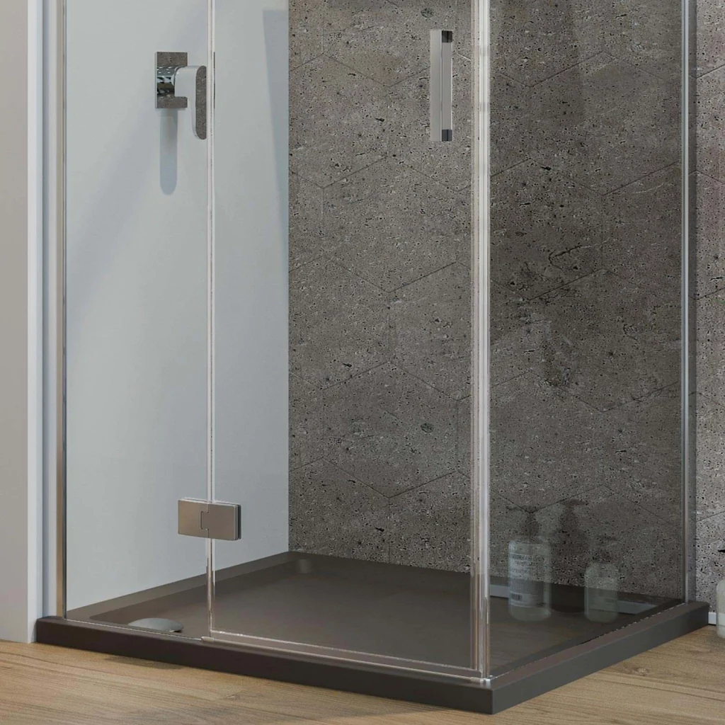 Box Doccia 80x30 CM H190 Trasparente con Easyclean mod. Flip Anta + Fisso - Image 5