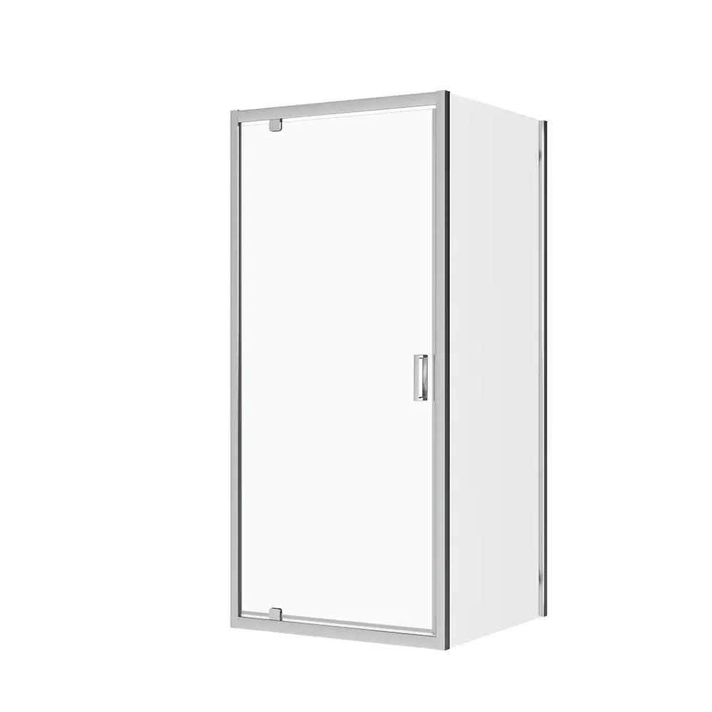 Box doccia 90x100 cm angolare apertura a battente vetro 6mm trasparente | Apulia - Image 9