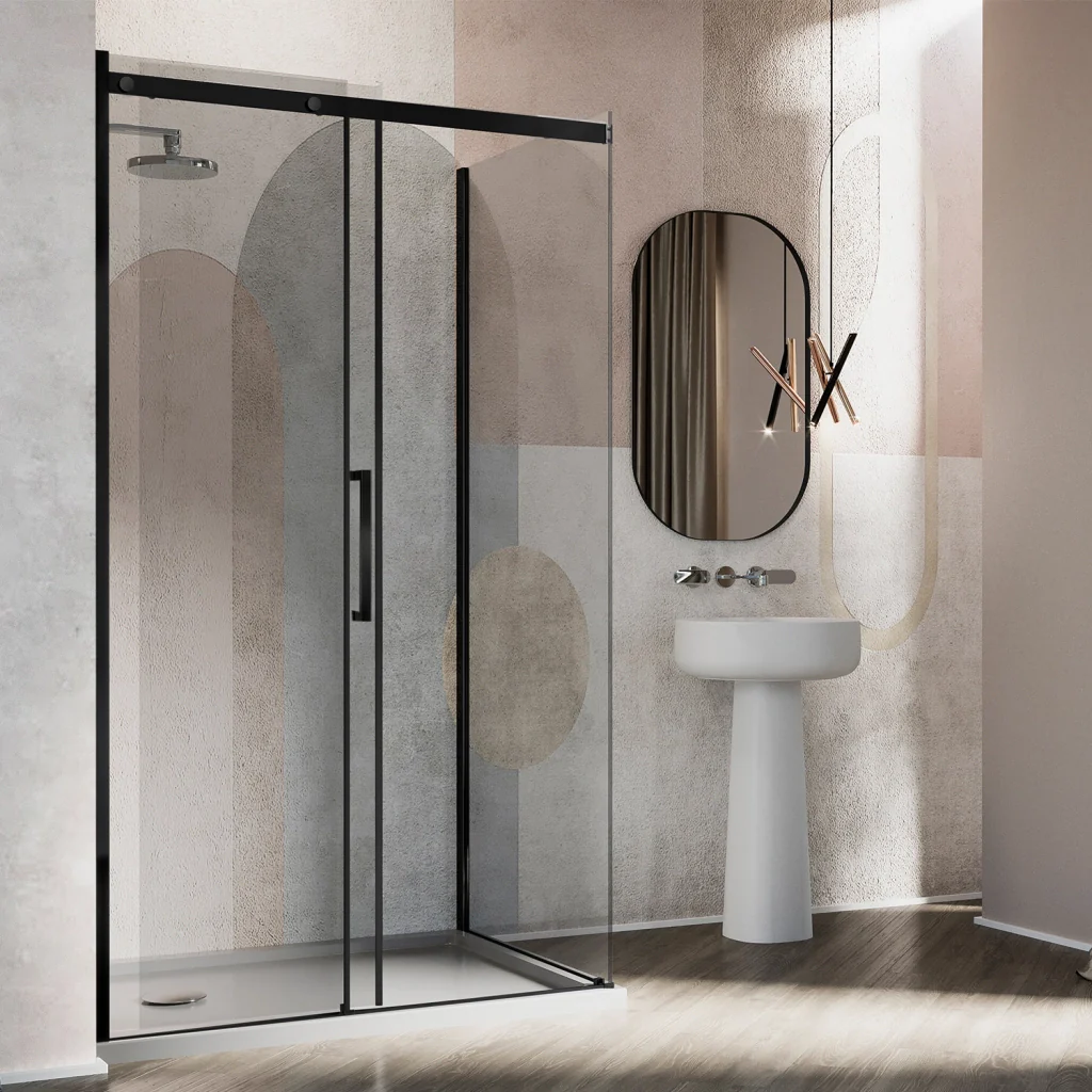 Box Doccia 90x120 CM 198 CM Vetro Trasparente 8 MM Versione Sinistra con EasyClean mod. Prime Bla Duo 1 Anta - Image 3