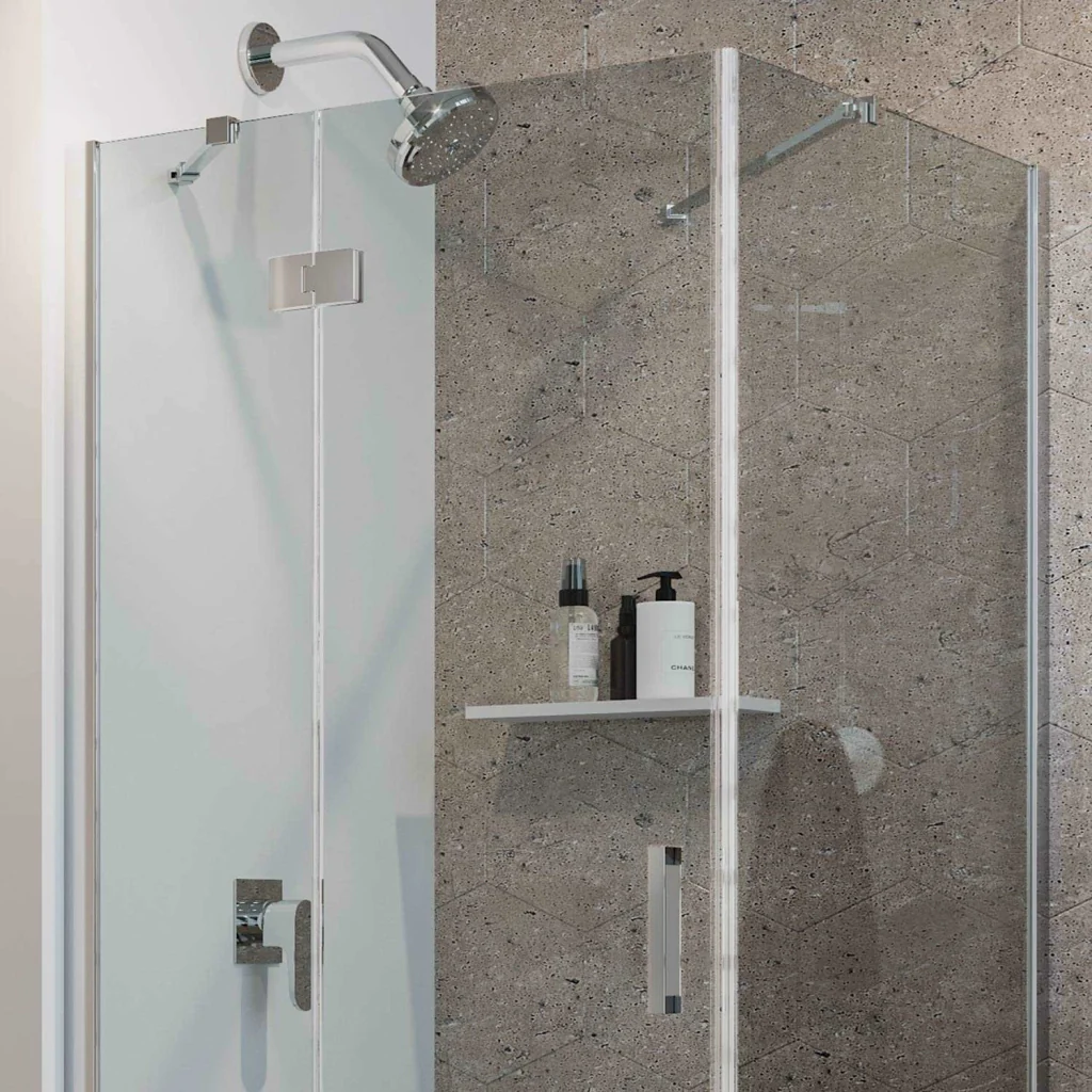 Box Doccia 90x75 CM H190 Trasparente con Easyclean mod. Flip Anta + Fisso - Image 5