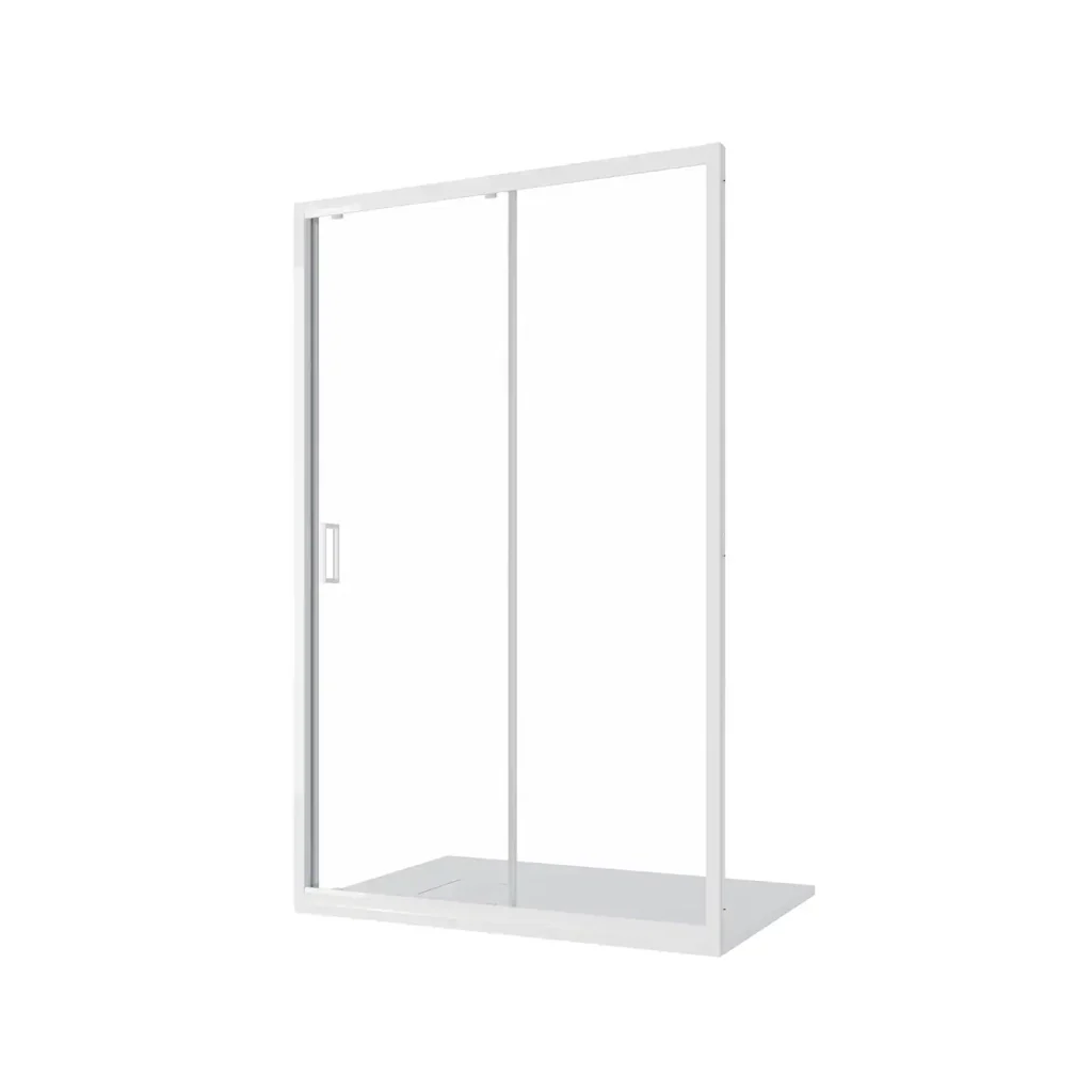 Box Doccia Nicchia 100 cm Apertura Scorrevole Vetro Temperato 4mm trasparente  | Maiorca - Image 7