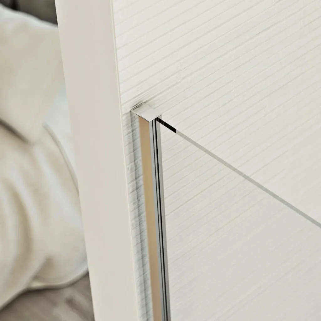 Box doccia Parete 75x150 CM in vetro trasparente 8mm mod. Walk in Corner H198 - Image 2