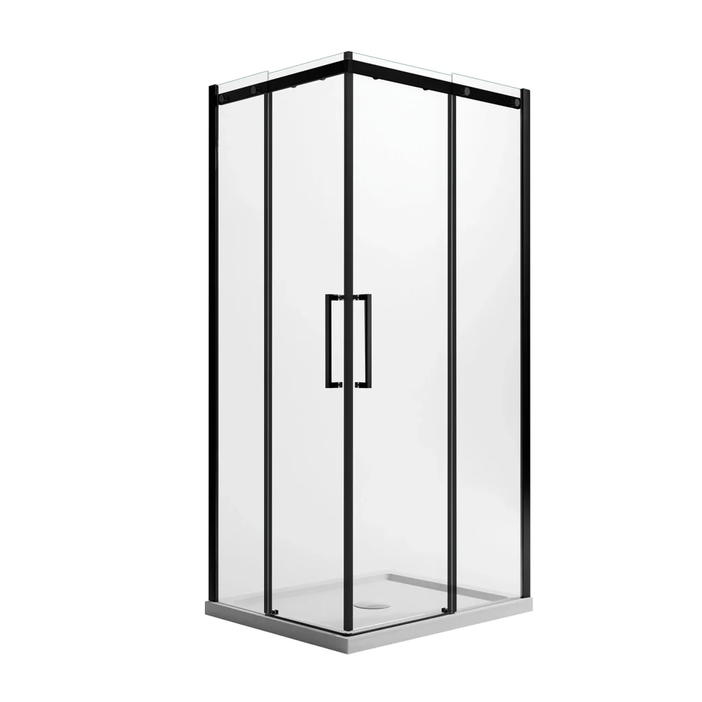 Box Doccia Rettangolare 110x120 CM 198 CM Vetro Trasparente 8 MM Destra con EasyClean mod. Prime Bla Corner - Image 2