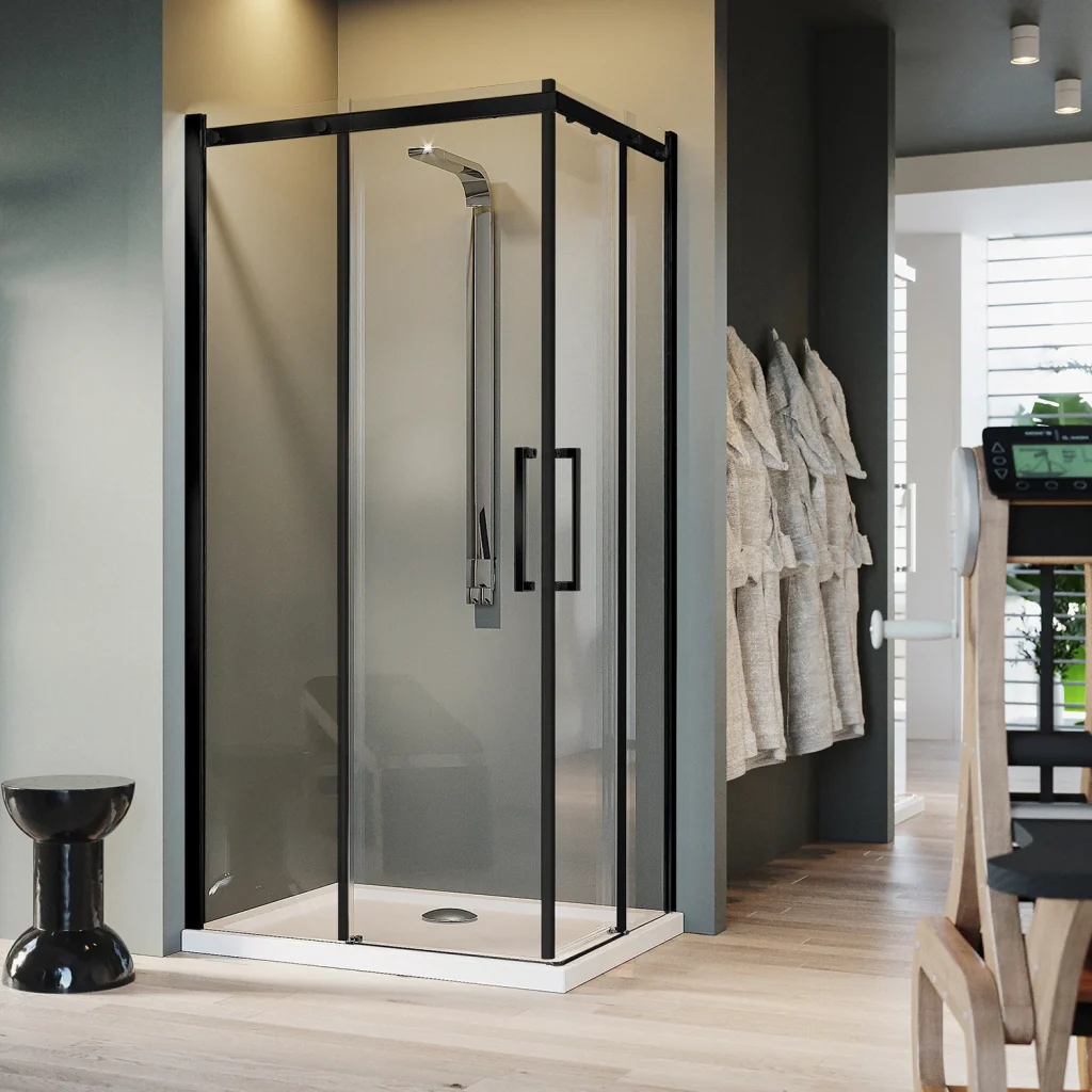 Box Doccia Rettangolare 75x110 CM 198 CM Vetro Trasparente 8 MM Sinistra con EasyClean mod. Prime Bla Corner - Image 4