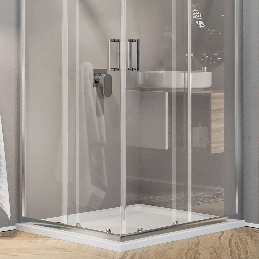 Box Doccia Rettangolare 80x120 H198 Trasparente 6mm mod. Ready - Image 3