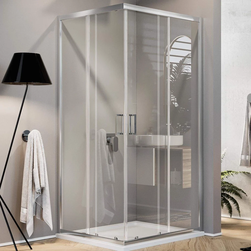 Box Doccia Rettangolare 80x90 H198 Trasparente 6mm mod. Ready - Image 2
