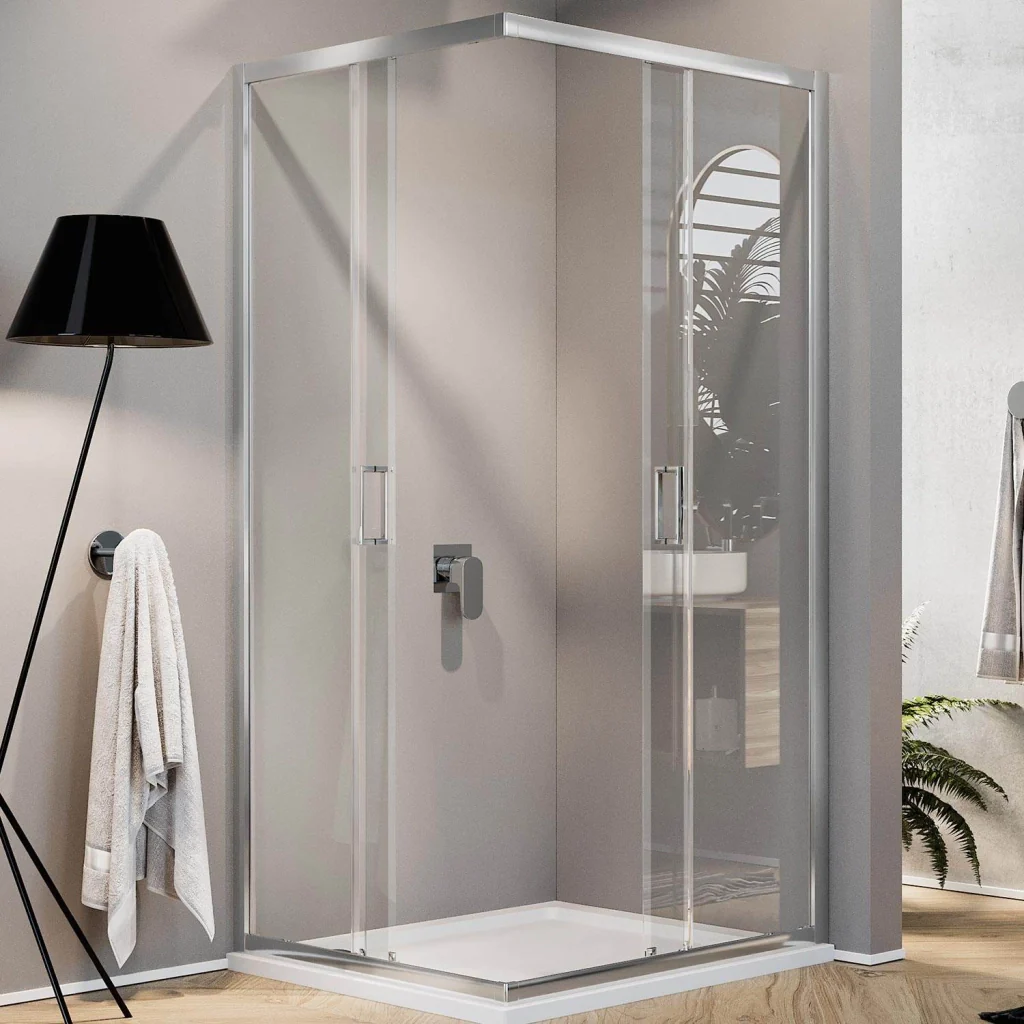 Box Doccia Rettangolare 90x120 H198 Trasparente 6mm mod. Ready - Image 3