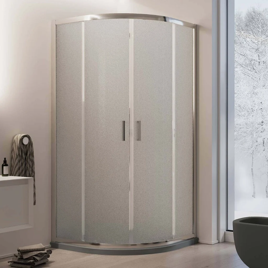 Box Doccia Semicircolare 80x80 H185 Stampato C 6mm mod. Ready - Image 5