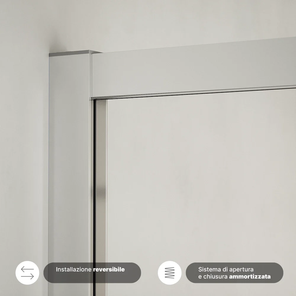 Box doccia semicircolare 80x80cm vetro 6mm trasparente | Aruba - Image 6