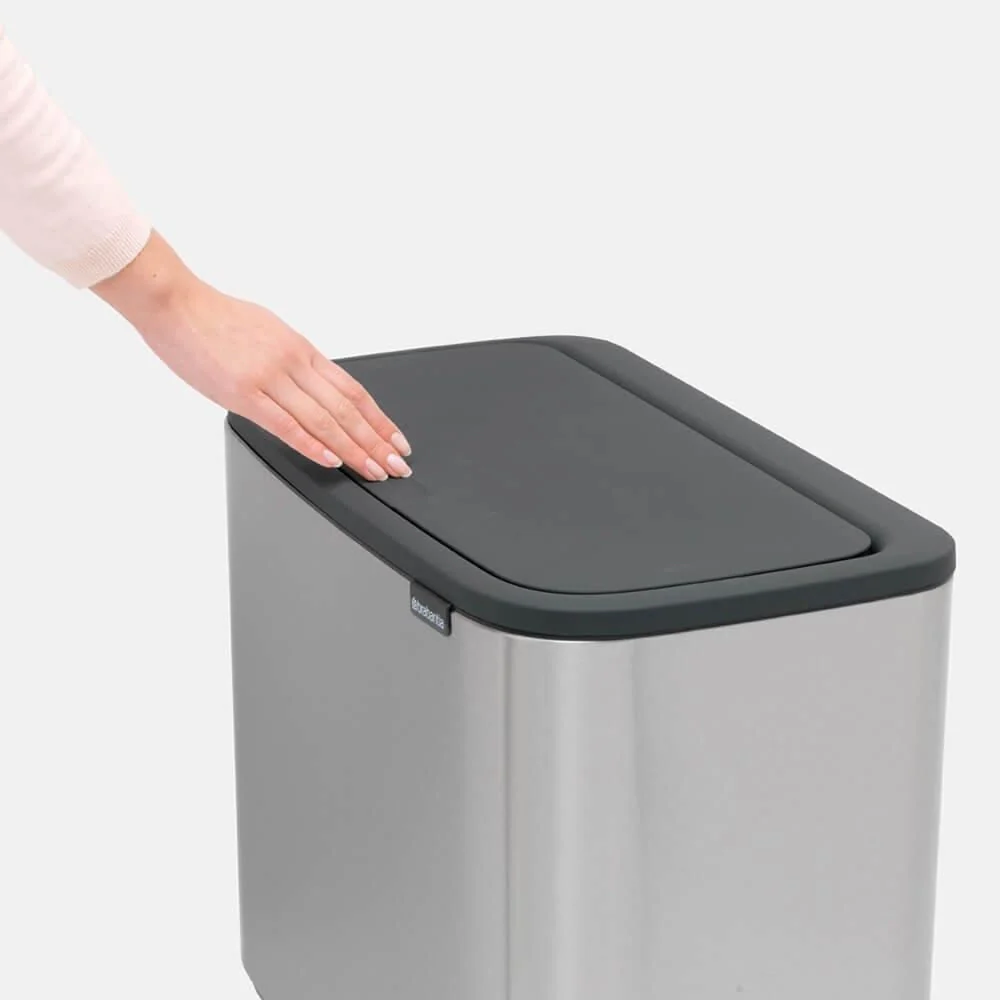 Brabantia 316081 bidone per la spazzatura 33 L Rettangolare Acciaio inossidabile Nero, Acciaio inossidabile - Image 4