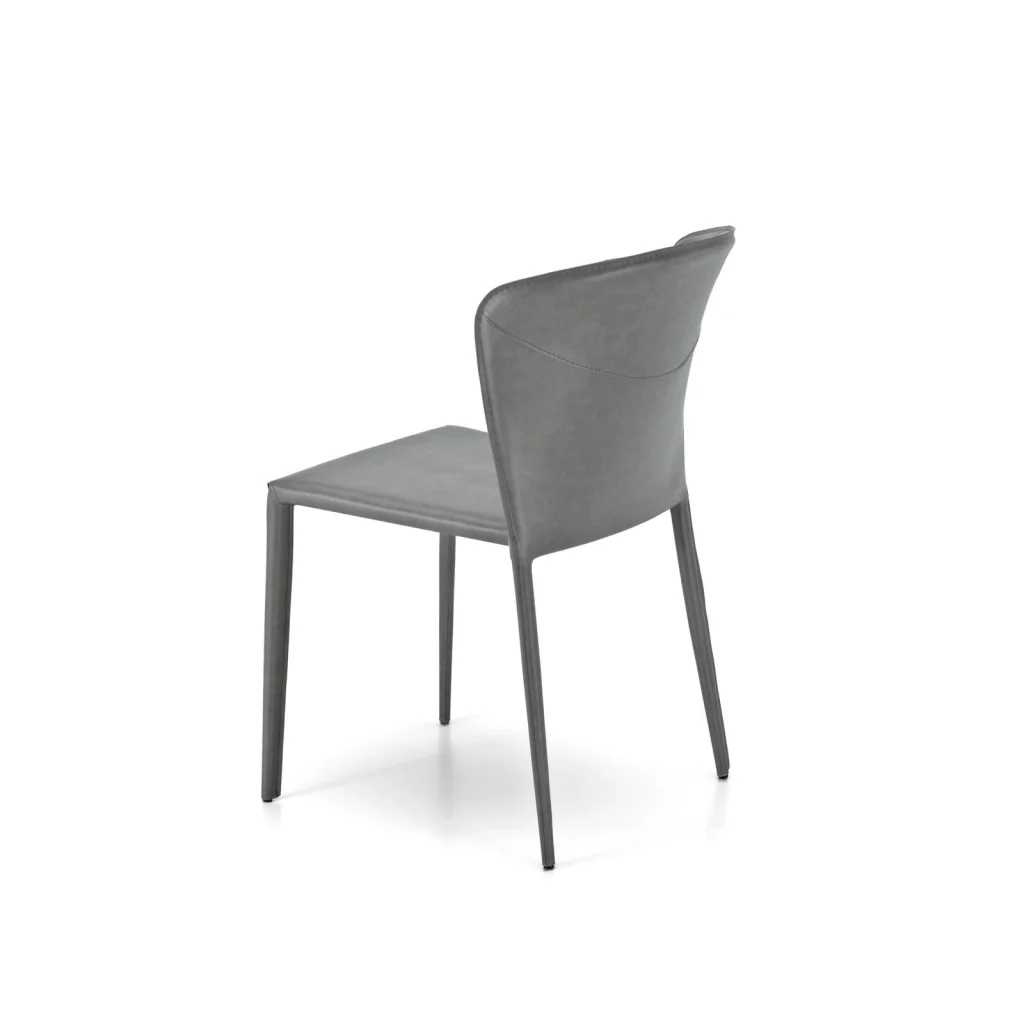 Break - Sedia in similpelle grigia 4 pz - Image 3