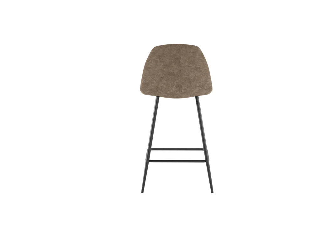 Sgabello Roxy Tortora Vintage - Sgabello Stile Industrial in Similpelle con Gambe in Metallo - Arredo New York Style - Stones - Image 4