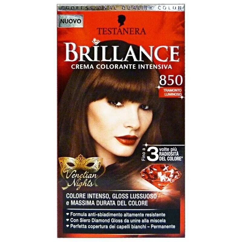 BRILLANCE TINTA PERMANENTE CREMA COLORANTE INTENSIVA 850 TRAMONTO LUMINOSO - Image 5