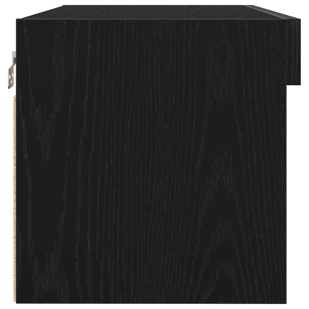 Set mobile TV con led 2 pcs Rovere nero 80 x 30 x 30 cm 862205 - Image 9