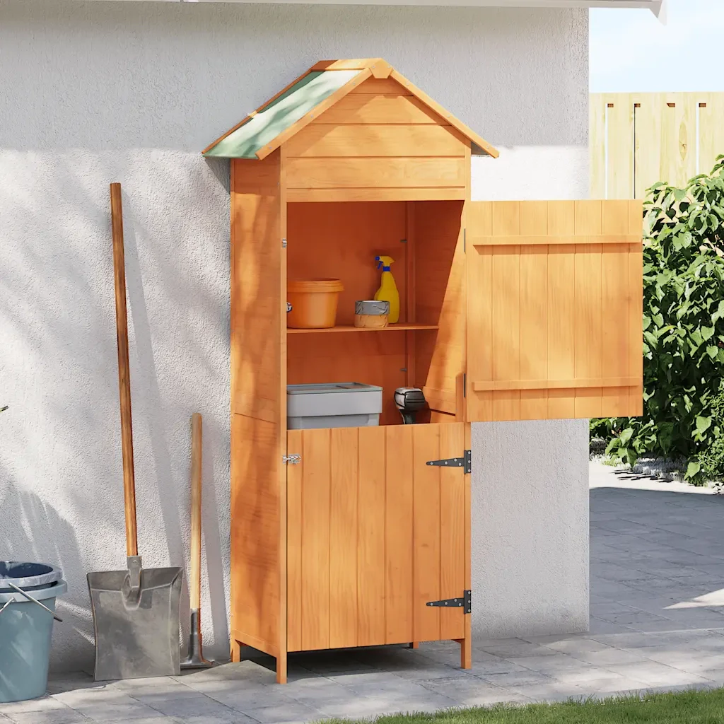 Armadietto da Giardino Marrone 42,5x64x190 cm 41650
