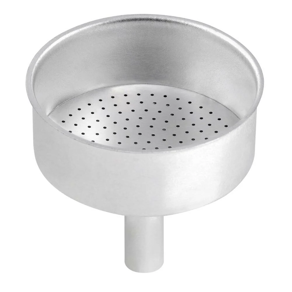 Caffettiera Amika 3 Tazze in Lega di Alluminio Macchinetta Caffe Moka Silver - Image 3