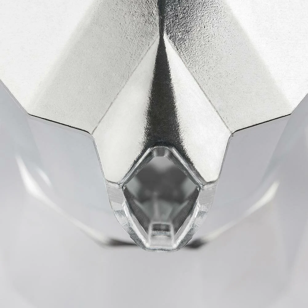 Caffettiera Amika 3 Tazze in Lega di Alluminio Macchinetta Caffe Moka Silver - Image 7