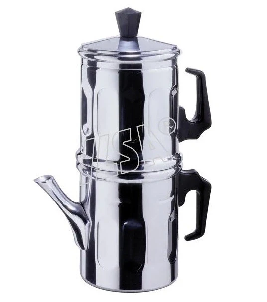 Caffettiera Caffè Tradizionale Napoletana in alluminio diamante 1/2 tazza - Image 2