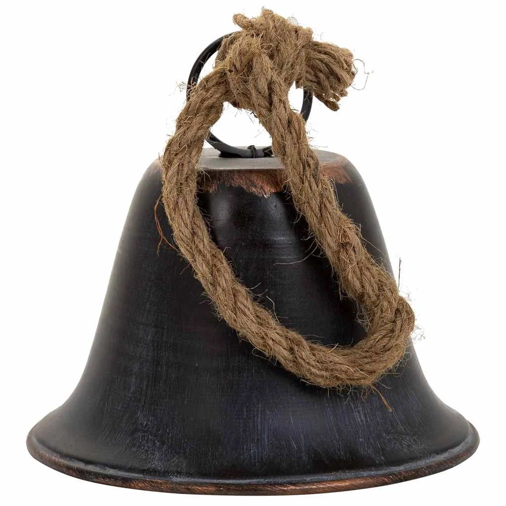 Campana decorativa in metallo marrone 15x15x15h - Image 2