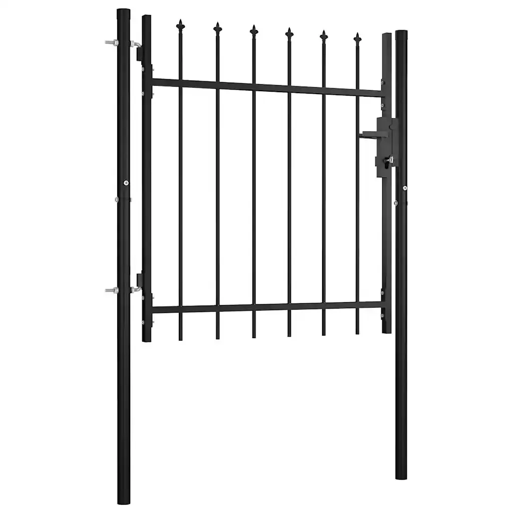 Cancello per recinzione BOXTEL con punta a lancia 100x75 cm 144358 - Image 2