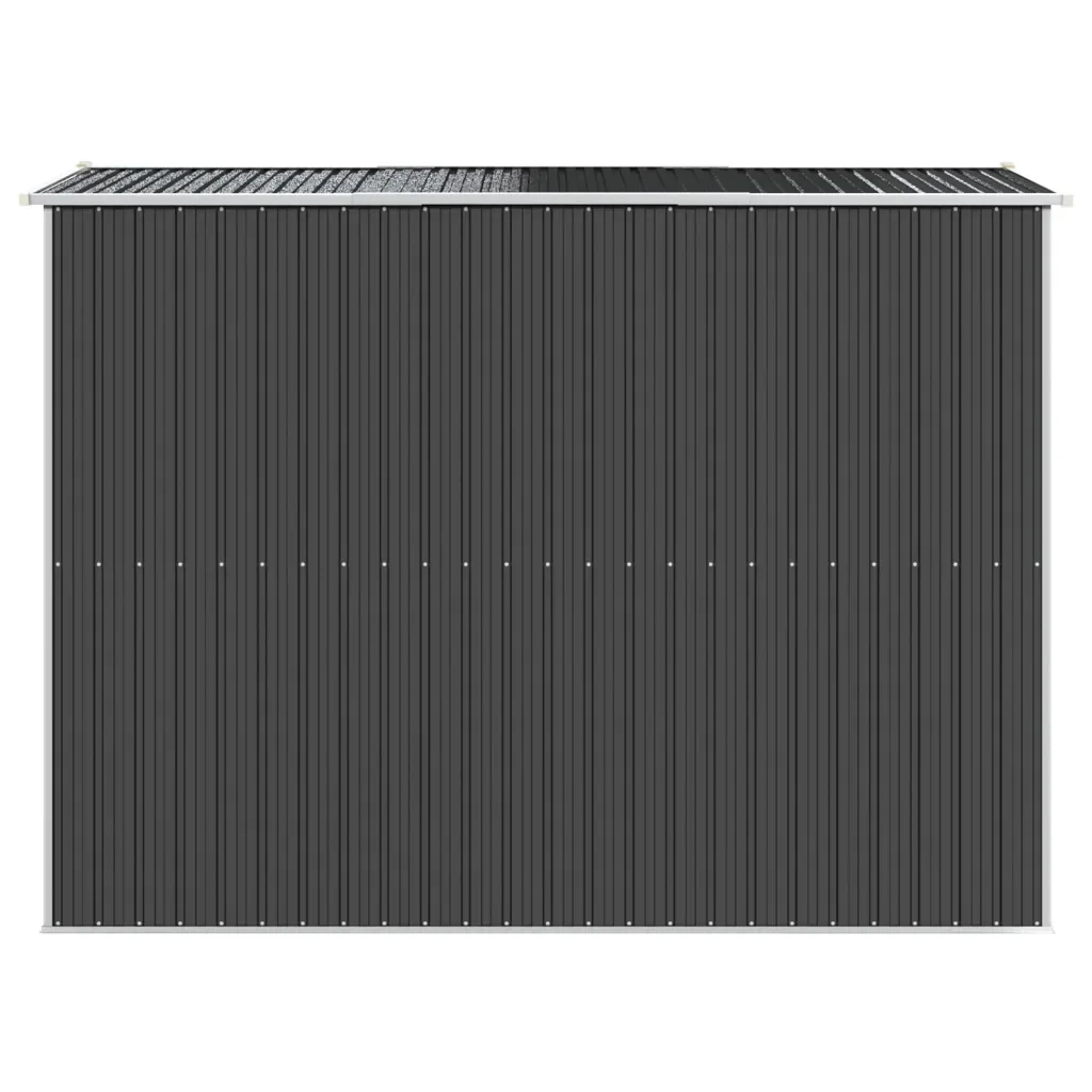Capanno da Giardino Antracite 192x274x223 cm in Acciaio Zincato 3147450 - Image 5