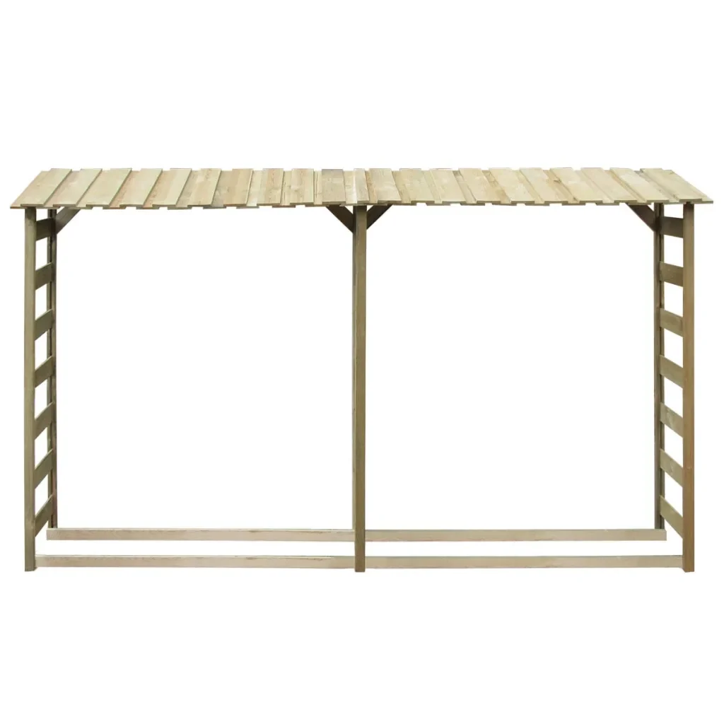 Capannone per Legname 300x44x176cm Legno Pino Impregnato