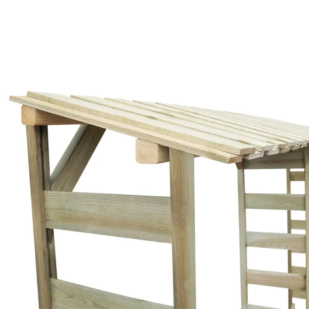 Capannone per Legname 300x44x176cm Legno Pino Impregnato - Image 3
