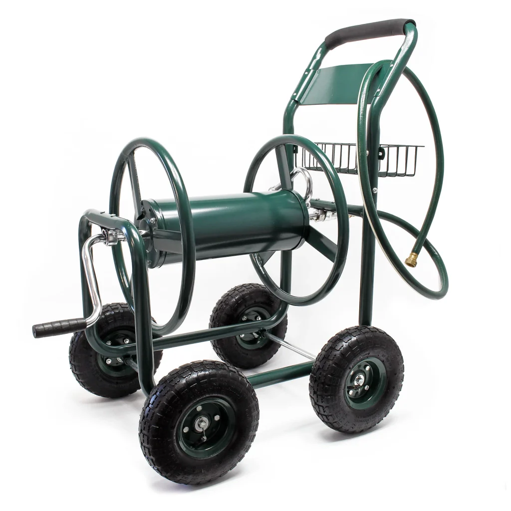 Carrello avvolgitubo da giardino con manovella e attacco per tubo, avvolgitubo, per tubi da 3/4" (19 mm) lunghi max 70m, irrigazione giardino - Image 10