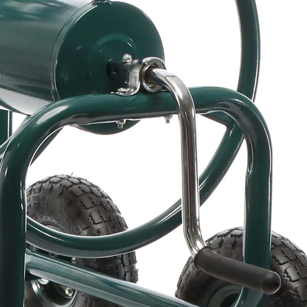 Carrello avvolgitubo da giardino con manovella e attacco per tubo, avvolgitubo, per tubi da 3/4" (19 mm) lunghi max 70m, irrigazione giardino - Image 3