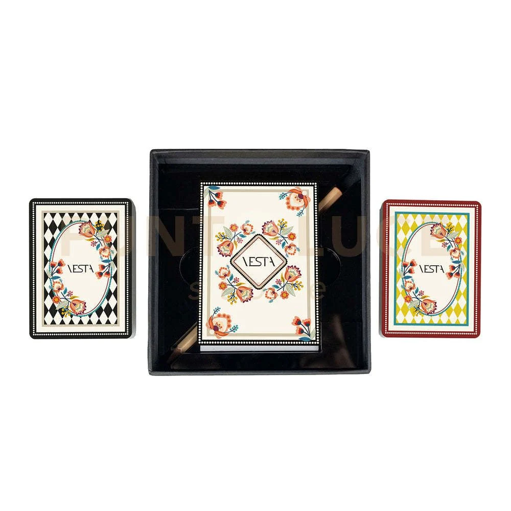 CARTE DA GIOCO PASSATEMPO 2 MAZZI MULTICOLOR BOTANICO