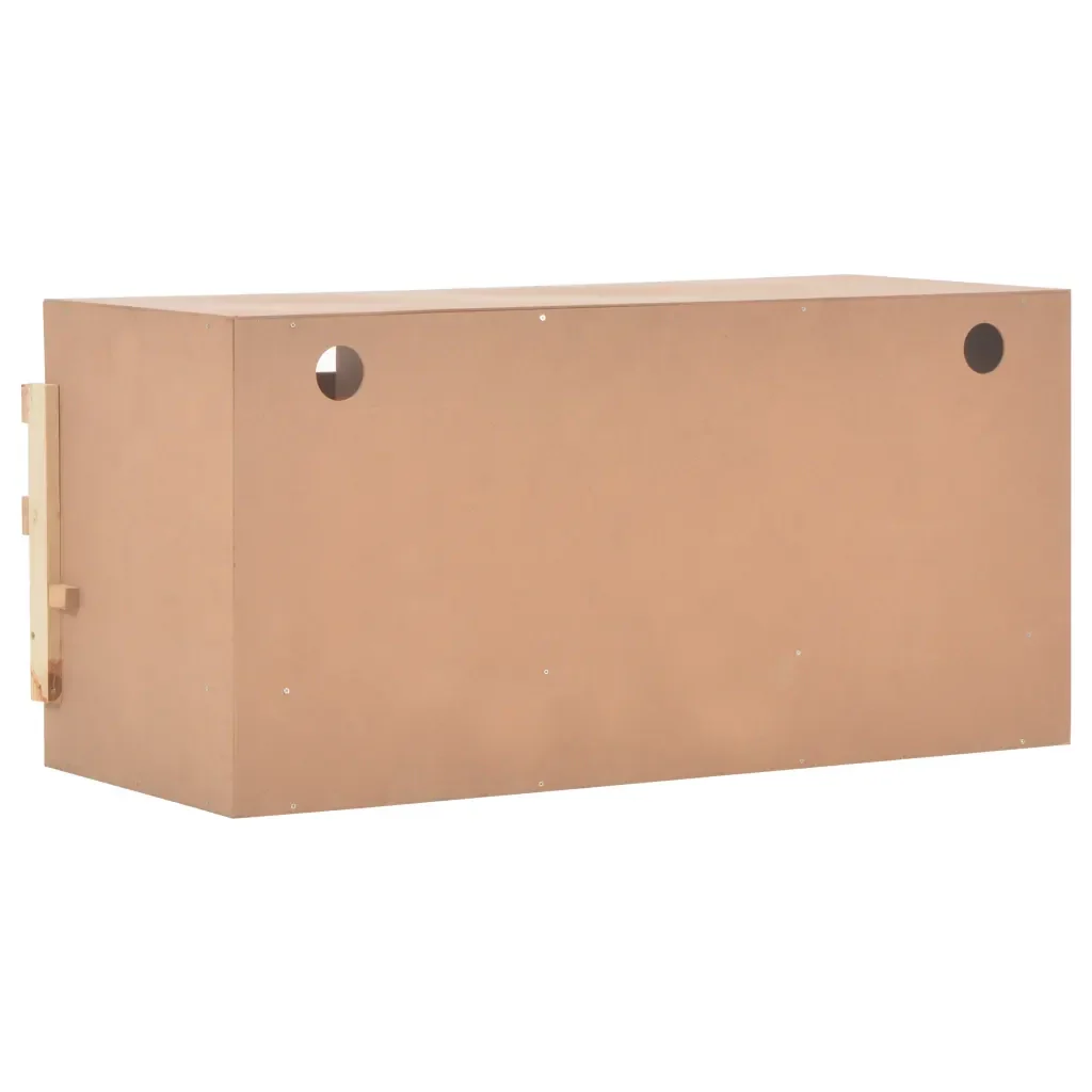Casetta Cova per Galline 3 Scomparti 96x40x45 cm Legno di Pino 170656 - Image 6