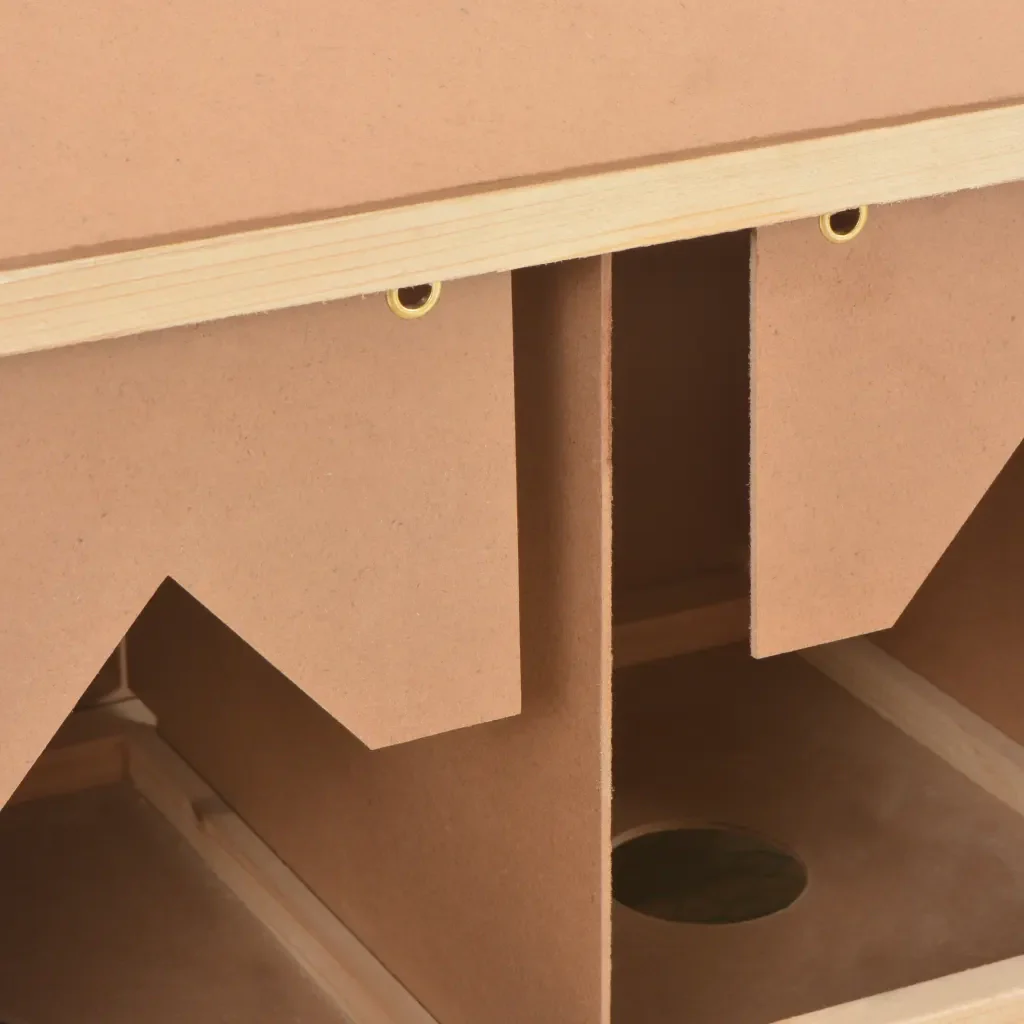 Casetta Cova per Galline 3 Scomparti 96x40x45 cm Legno di Pino 170656 - Image 7