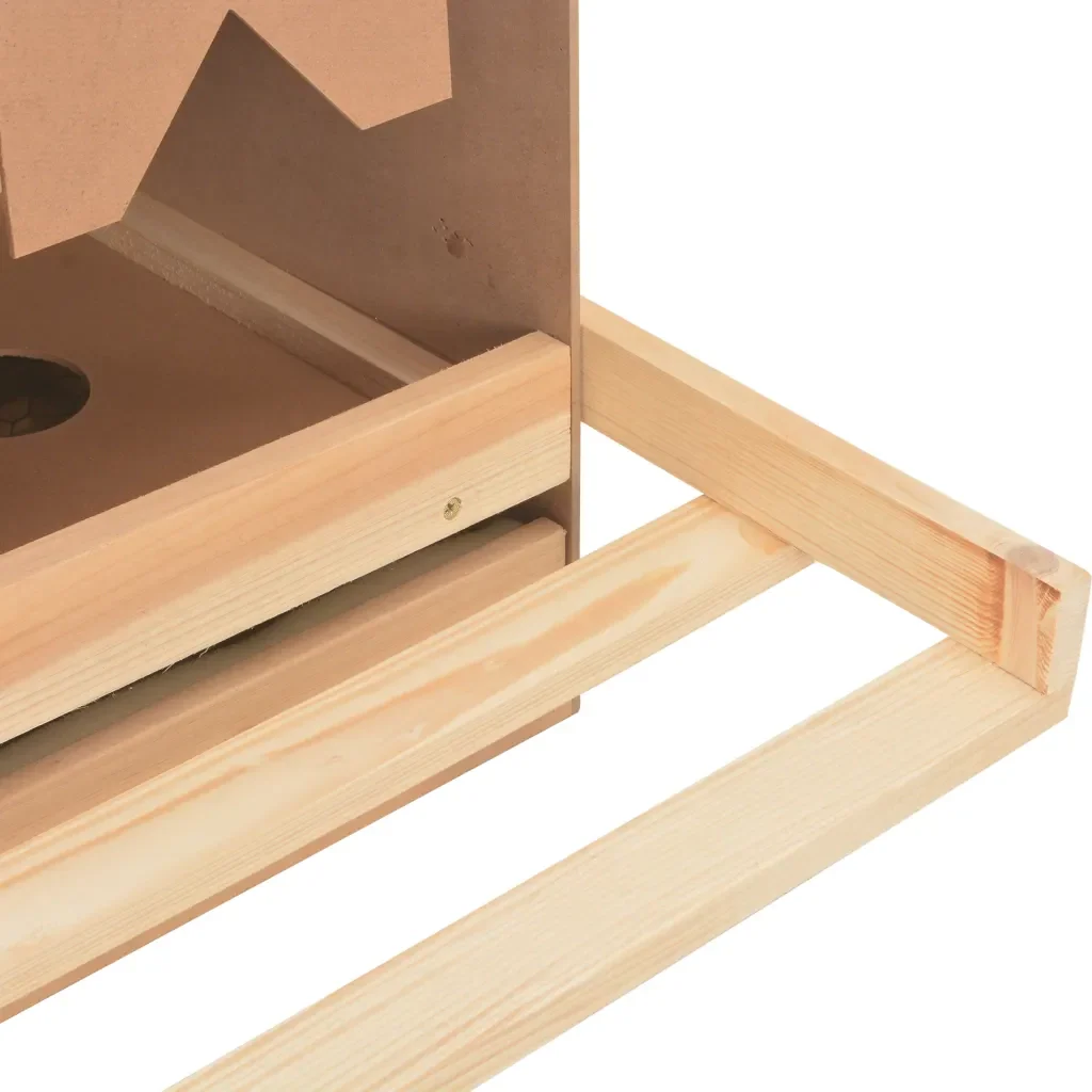 Casetta Cova per Galline 3 Scomparti 96x40x45 cm Legno di Pino 170656 - Image 8