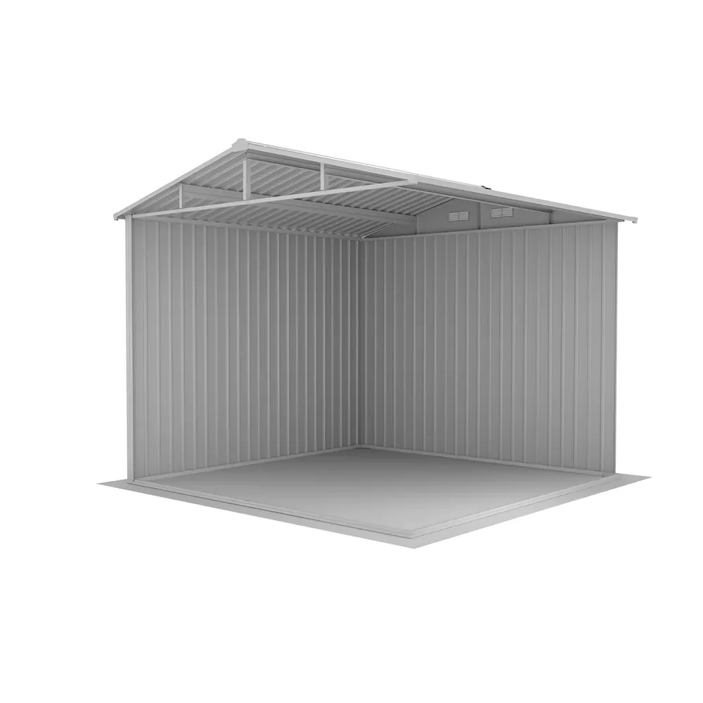 Casetta da giardino in acciaio zincato effetto legno 2,56x2,56xh2,16m - 111kg - 6,55 metri quadri - Image 9