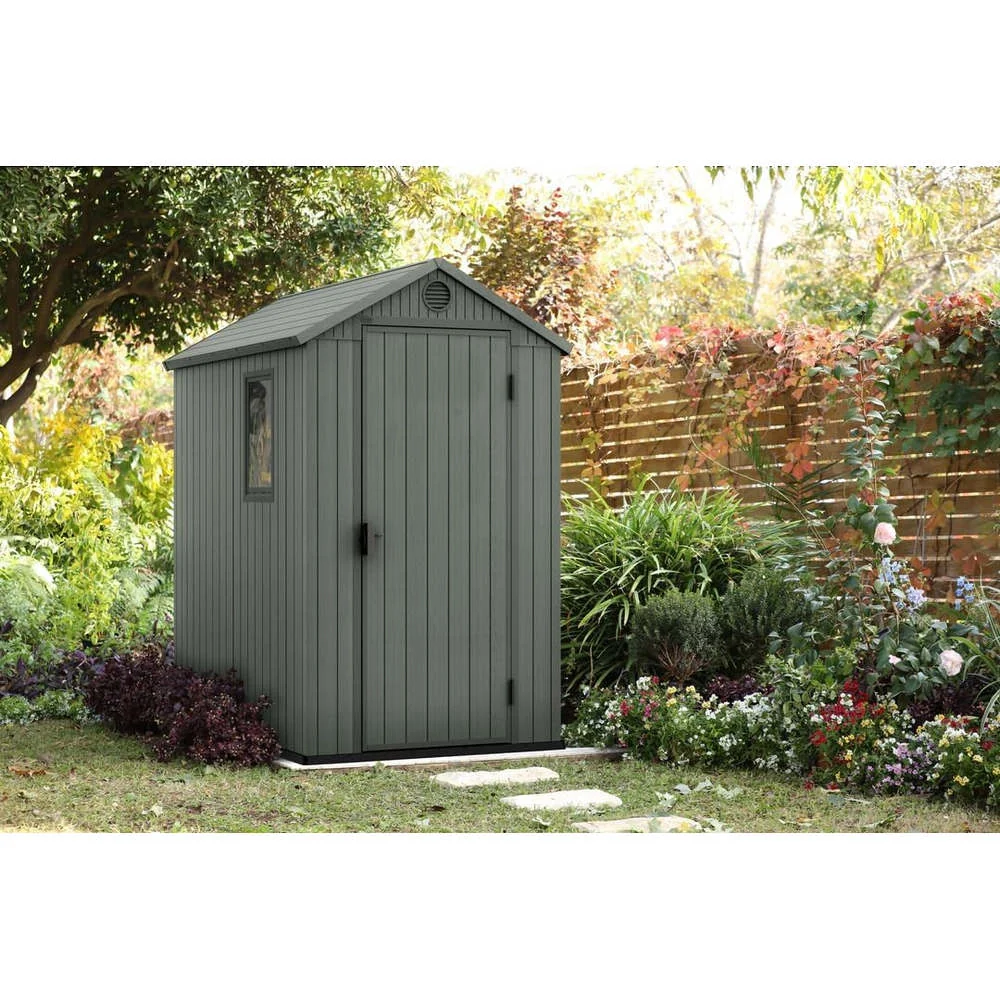 Casetta da Giardino in Resina Keter Darwin 4x6 Colore: Verde - Image 4