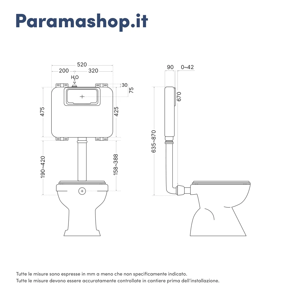 Cassetta di risciacquo a incasso 7 Lt per wc a pavimento | Fusion - Image 3