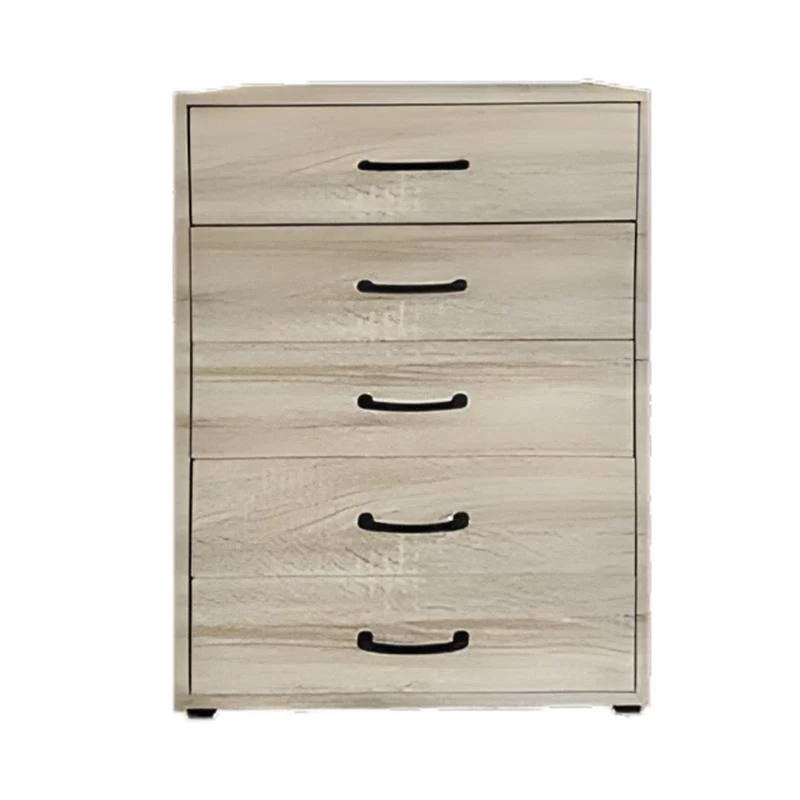 CASSETTIERA 5 CASSETTI IN LEGNO CON PIANO D'APPOGGIO COLORE ROVERE DIMENSIONI 68X40X101CM