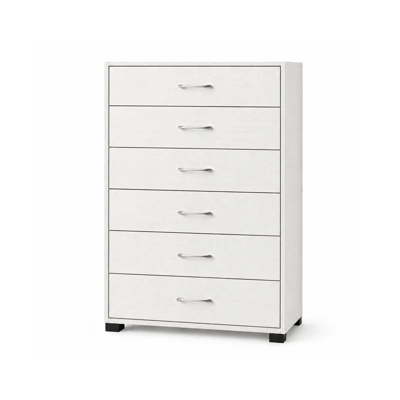 CASSETTIERA 6 CASSETTI IN LEGNO BIANCO CON PIANO D'APPOGGIO DIMENSIONI 68X40X120H CM