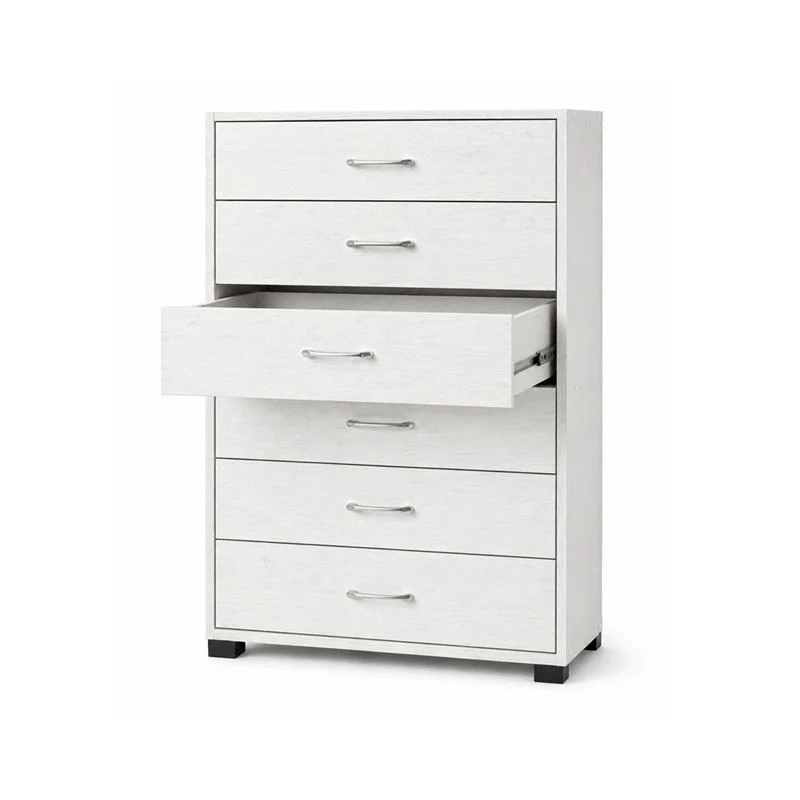 CASSETTIERA 6 CASSETTI IN LEGNO BIANCO CON PIANO D'APPOGGIO DIMENSIONI 68X40X120H CM - Image 4