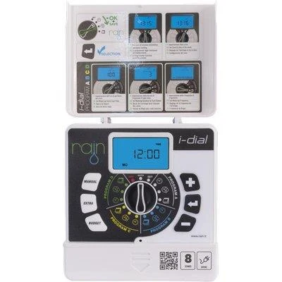 CENTRALINA IRRIGAZIONE IDIAL INTERNO RAIN  ZONE 8 VOLT 220/24 TRASF ESTERNO