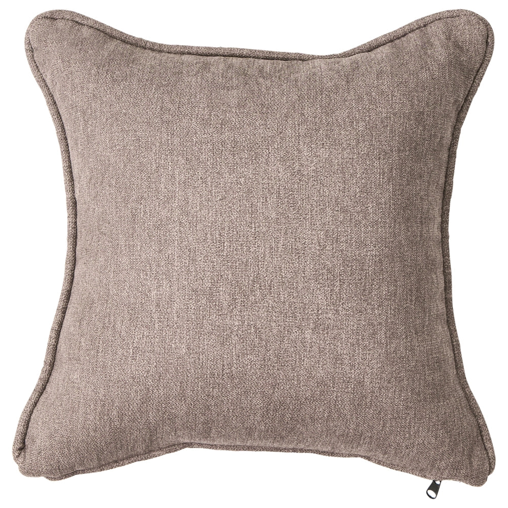 Chaise longue destra in poliestere marrone con cuscino e gambe metallo stile moderno - Image 6