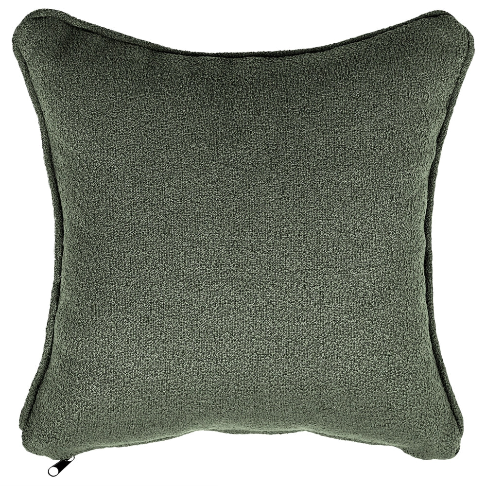 Chaise longue Destra in poliestere verde scuro con cuscino e gambe metallo da salotto - Image 7