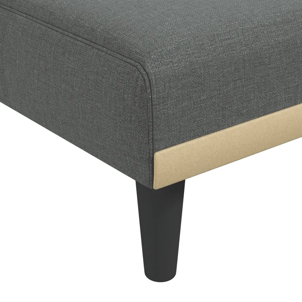 Chaise Longue in Tessuto Grigio Scuro 352814 - Image 7