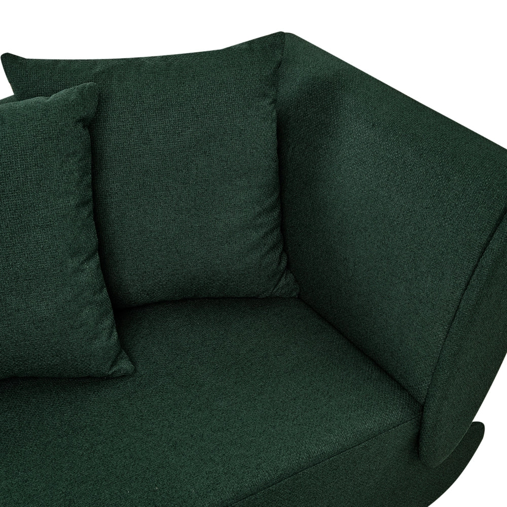 Chaise longue a destra in tessuto verde con contenitore per riporre gli oggetti Soggiorno moderno - Image 8