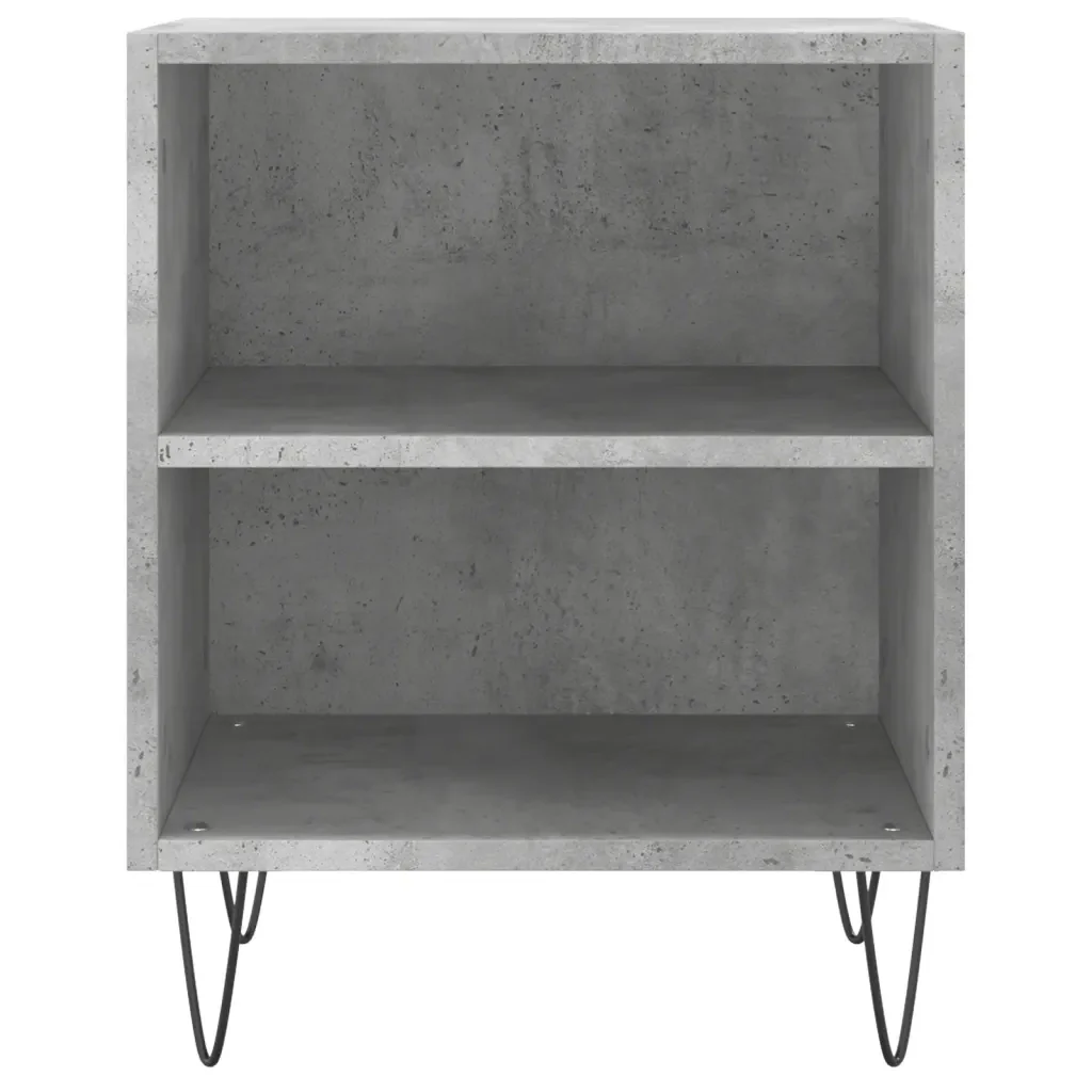 Comodini 2 pz Grigio Cemento 40x30x50 cm in Legno Multistrato 826789 - Image 5
