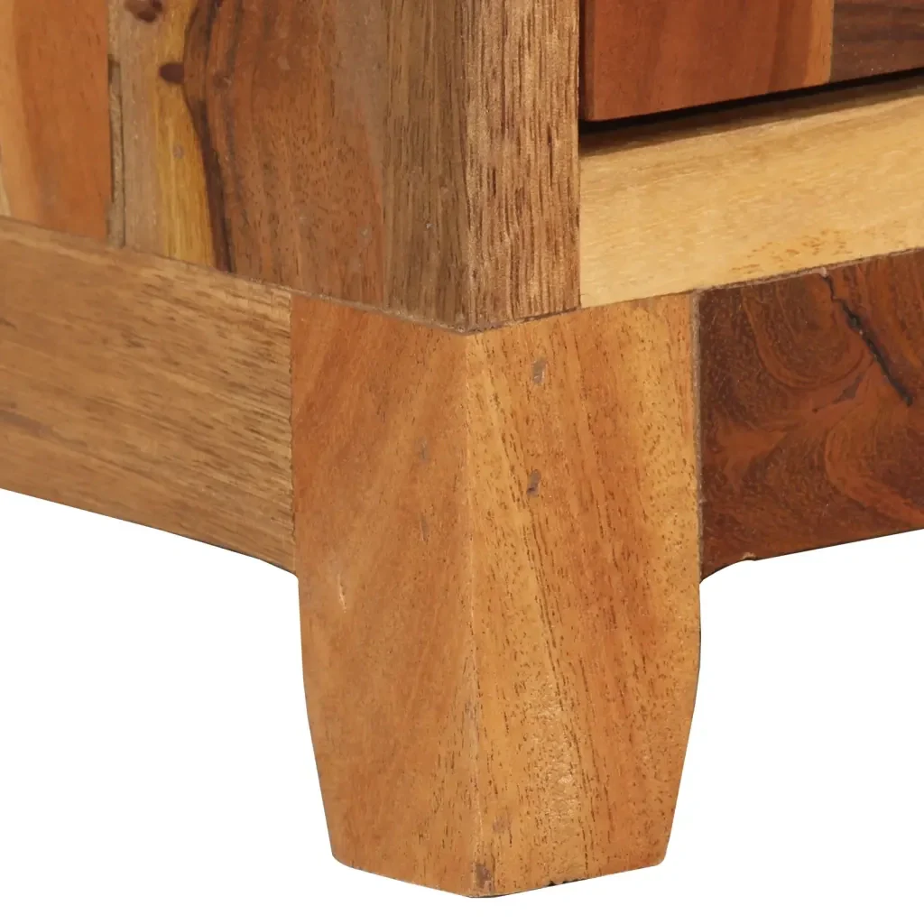 Comodino 40x30x50 cm in Legno Massello di Recupero 288094 - Image 5