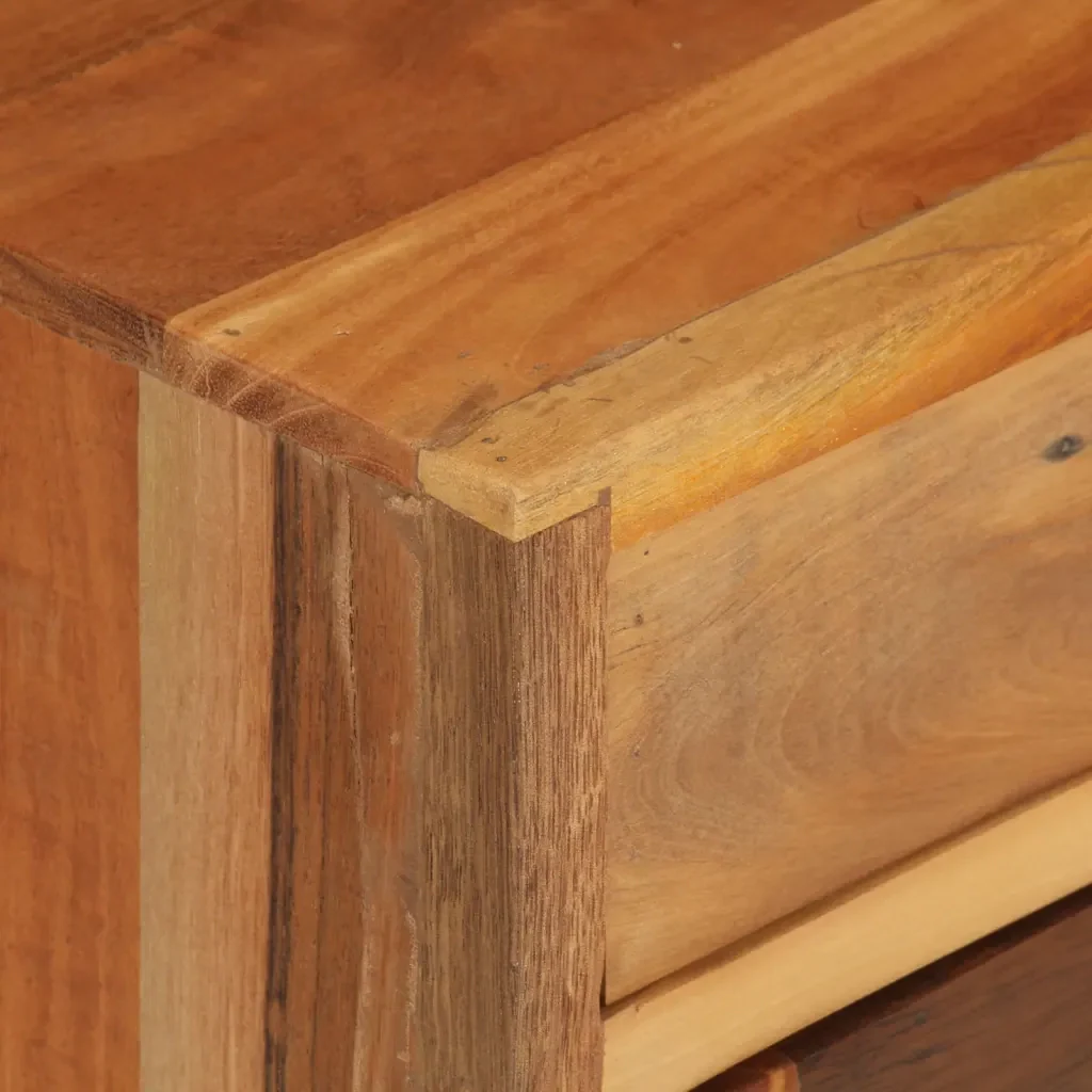 Comodino 40x30x50 cm in Legno Massello di Recupero 288094 - Image 6