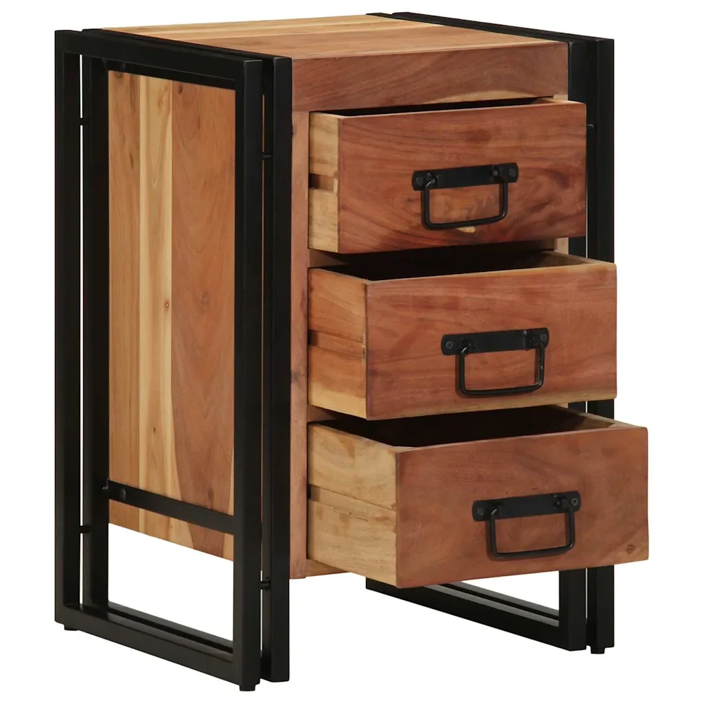 Armadio da Notte 40 x 40 x 59 cm Legno di Acacia Massello 4102731